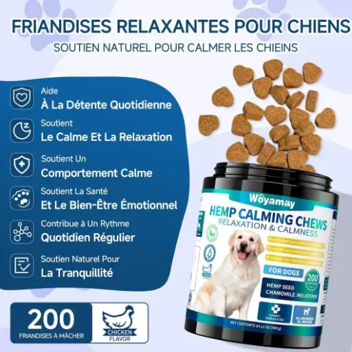 Test Woyamay Calmantes pour Chien : des friandises anti-stress qui font le job… mais pas pour tous les chiens