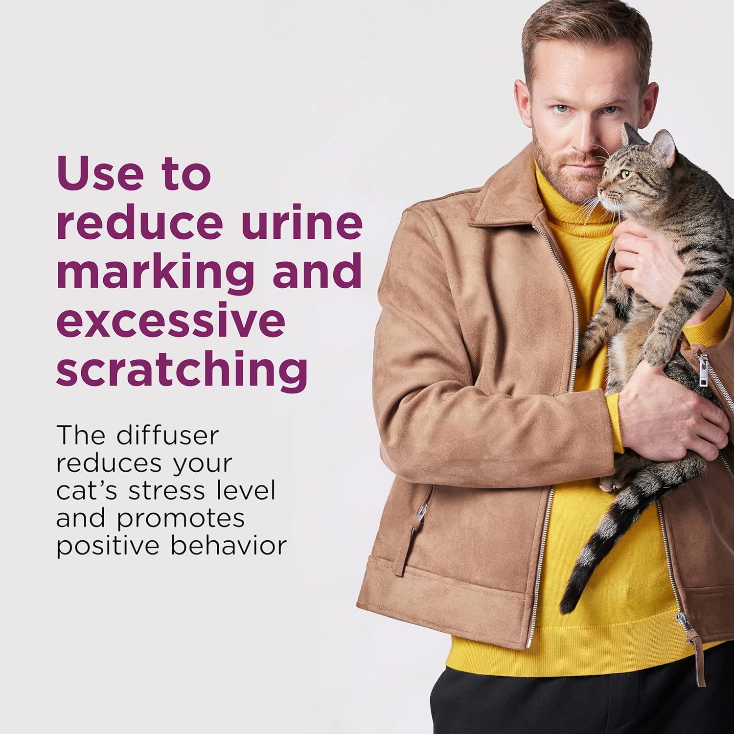 Comfort Zone Lot de 2 recharges pour diffuseur de phéromones apaisantes pour Chat (60 Jours) pour Une Maison Calme - Recommandé par Les vétérinaires - Déstressez Votre Chat et réduisez Les 2 Refills