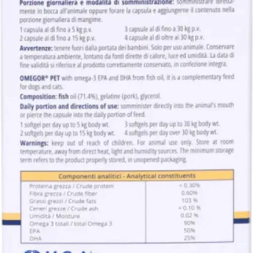 Test Omegor Pet Oméga-3 : des capsules pratiques pour le pelage et les articulations