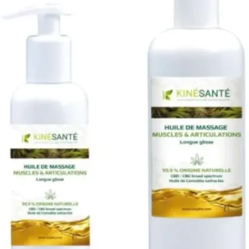 Test Huile de massage KINÉSANTÉ CBD/CBG : une huile simple qui fait le job pour les muscles raides